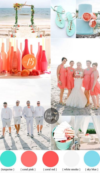 ee9f9733f177da8bef686cfaeb50e436--coral-and-turquoise-beach-wedding-coral-wedding-ideas